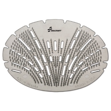 Picture of 6840016660471 Skilcraft 3d Urinal Screen Deodorizer, Melon Mist Scent, 1.25 Lbs, Gray, 10/box