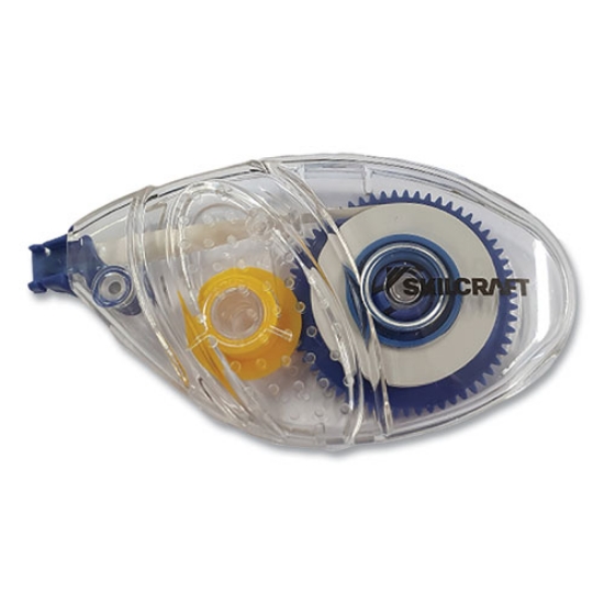 Picture of 7510016919220 SKILCRAFT Correction Tape Recycled Mini-Dispenser, Non-Refillable, Clear Applicator, 0.2" x 394"