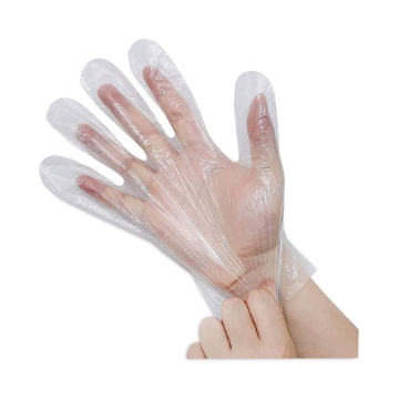 Picture of 8415016922644, SKILCRAFT Powder-Free Polyethylene Food Service Gloves, Clear, Large, 200/Box