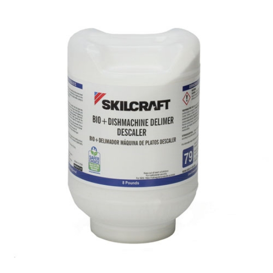 Picture of 6850016950086, Skilcraft, Bio+ Dishwasher De-Limer/de-Scaler, 8 Lb Bottle, 2/carton