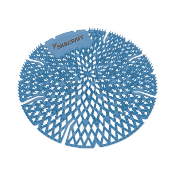 Picture of 6840016998440 SKILCRAFT Lasting Power Urinal Screen Deodorizer, Mountain Air, Blue, 10/Carton