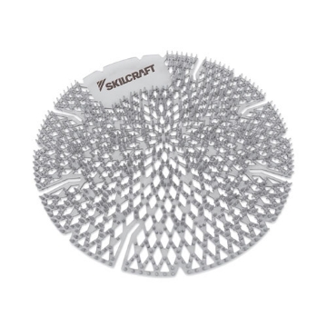 Picture of 6840016998443 SKILCRAFT Lasting Power Urinal Screen Deodorizer, Ice, Silver, 10/Carton