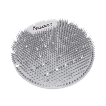 Picture of 6840016998449 SKILCRAFT Extended Power Urinal Screen Deodorizer, Ice, Silver, 6/Carton