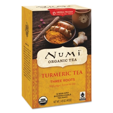 Picture of Turmeric Tea, Three Roots, 1.42 Oz Bag, 12/box