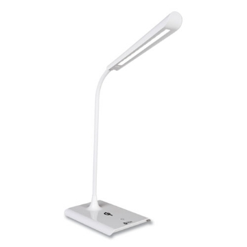 Picture of Wellness Series Power Up LED Desk Lamp, 13" to 21" High, White, Ships in 1-3 Business Days