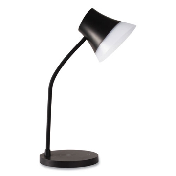 Picture of Wellness Series Shine LED Desk Lamp, 12" to 17" High, Black, Ships in 1-3 Business Days