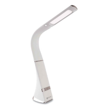 Picture of Wellness Series Recharge LED Desk Lamp, 10.75" to 18.75" High, White, Ships in 1-3 Business Days
