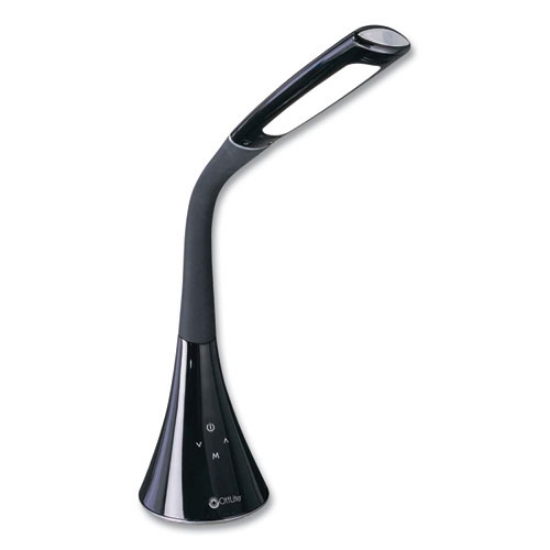 Picture of Wellness Series Swerve LED Desk Lamp, 23.25" High, Black, Ships in 1-3 Business Days
