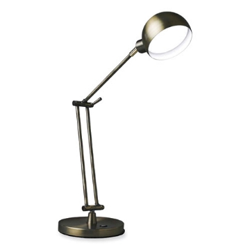 Picture of Wellness Series Refine LED Desk Lamp, 27" High, Antiqued Brass, Ships in 1-3 Business Days