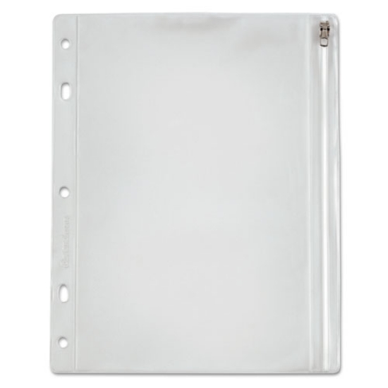 Picture of Zippered Ring Binder Pocket, 10.5 x 8, Clear