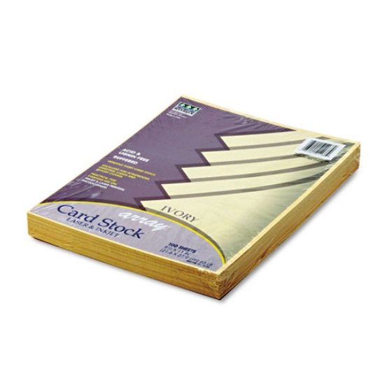 Picture of Array Card Stock, 65 lb Cover Weight, 8.5 x 11, Ivory, 100/Pack