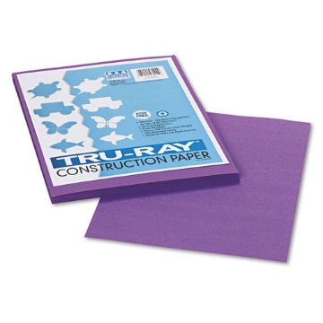 Picture of Tru-Ray Construction Paper, 76 lb Text Weight, 9 x 12, Violet, 50/Pack