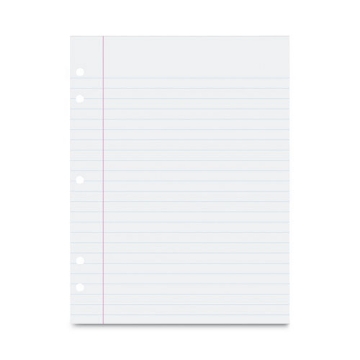 Picture of Composition Paper, 5-Hole, 8 X 10.5, Wide/legal Rule, 500/pack