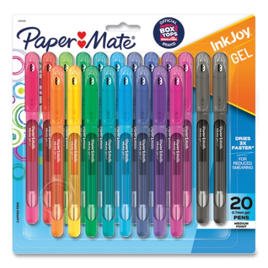 Picture of Inkjoy Gel Pen, Stick, Medium 0.7 Mm, Assorted Ink And Barrel Colors, 20/pack