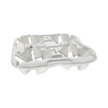 Picture of EarthChoice Carry-Safe Beverage Carrier, Four-Cup Carrier, 8 oz to 46 oz, Natural, 132/Carton