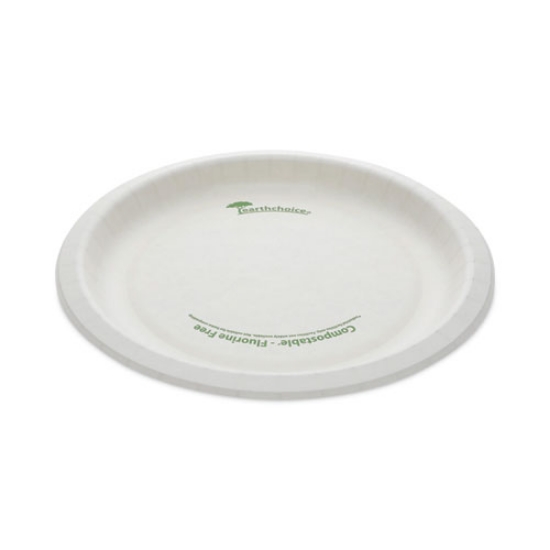 Picture of Earthchoice Pressware Compostable Dinnerware, Plate, 9" Dia, White, 450/carton