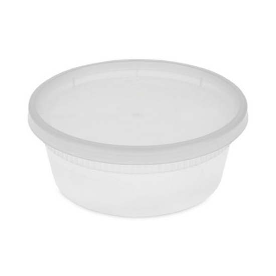 Picture of Newspring DELItainer Microwavable Container, 8 oz, 1.13 x 2.8 x 1.33, Clear, Plastic, 240/Carton