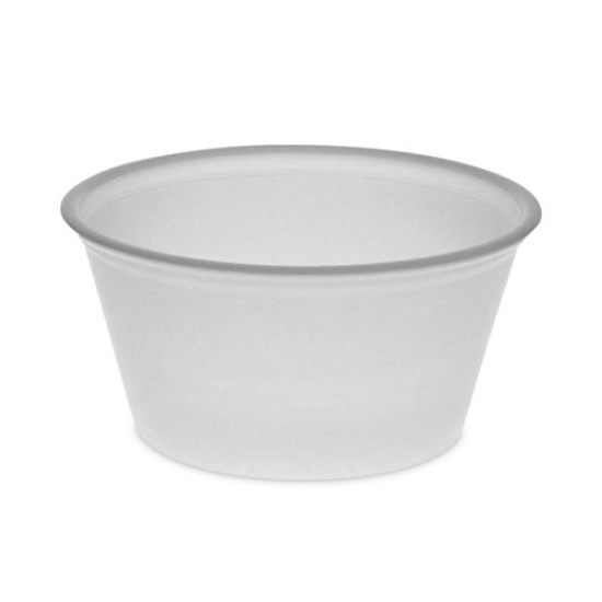 Picture of Plastic Portion Cup, 2 oz, Translucent, 200/Bag, 12 Bags/Carton