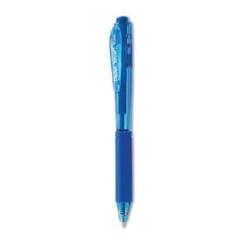 Picture of WOW! Ballpoint Pen, Retractable, Medium 1 mm, Blue Ink, Translucent Blue/Blue Barrel, Dozen