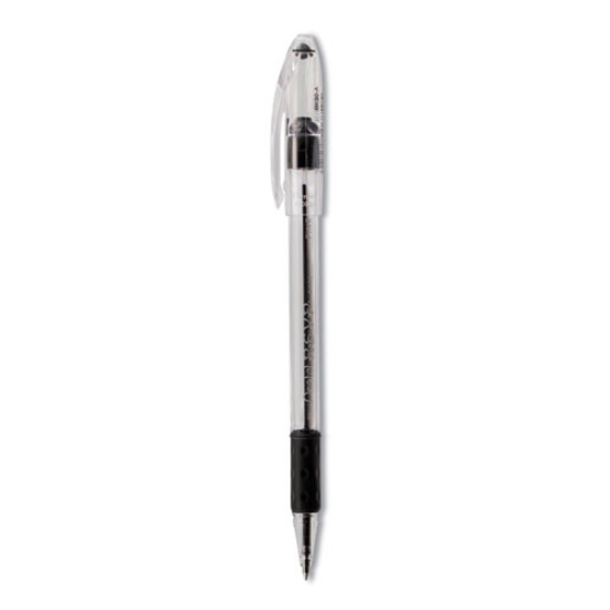 Picture of R.s.v.p. Ballpoint Pen, Stick, Fine 0.7 Mm, Black Ink, Clear/black Barrel, Dozen