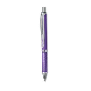 Picture of Energel Alloy Rt Gel Pen, Retractable, Medium 0.7 Mm, Violet Ink, Violet Barrel