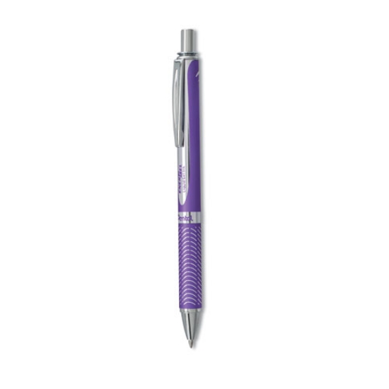 Picture of Energel Alloy Rt Gel Pen, Retractable, Medium 0.7 Mm, Violet Ink, Violet Barrel
