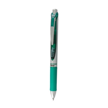 Picture of Energel Rtx Gel Pen, Retractable, Medium 0.7 Mm, Green Ink, Green/gray Barrel