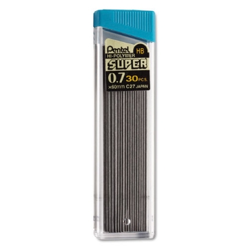 Picture of Super Hi-Polymer Lead Refills, 0.7 Mm, Hb, Black, 30/tube