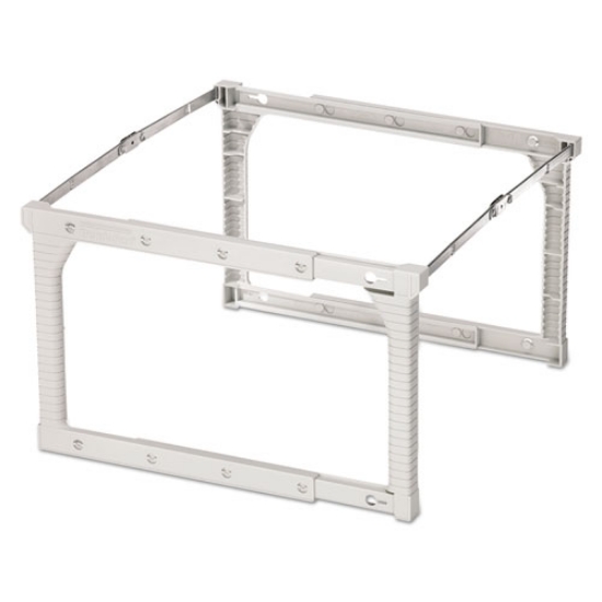 Picture of Plastic Snap-Together Hanging Folder Frame, Legal/letter Size, 18" To 27" Long, White/silver Accents