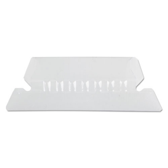 Picture of Transparent Colored Tabs For Hanging File Folders, 1/5-Cut, Clear, 2" Wide, 25/Pack