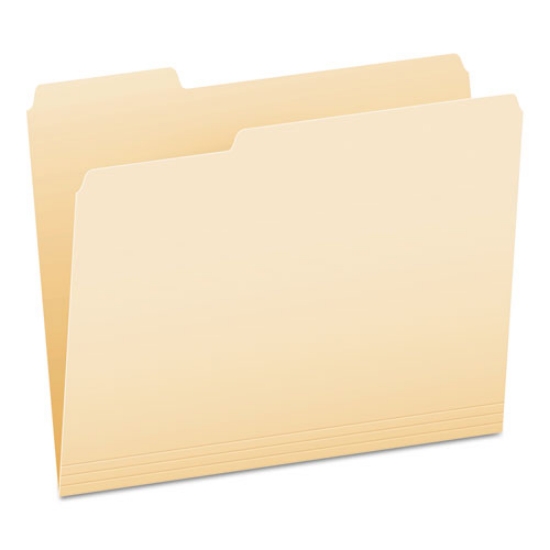 Picture of Manila File Folders, 1/3-Cut Tabs: Left Position, Letter Size, 0.75" Expansion, Manila, 100/Box