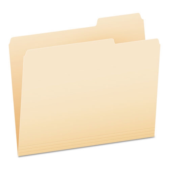Picture of Manila File Folders, 1/3-Cut Tabs: Right Position, Letter Size, 0.75" Expansion, Manila, 100/Box