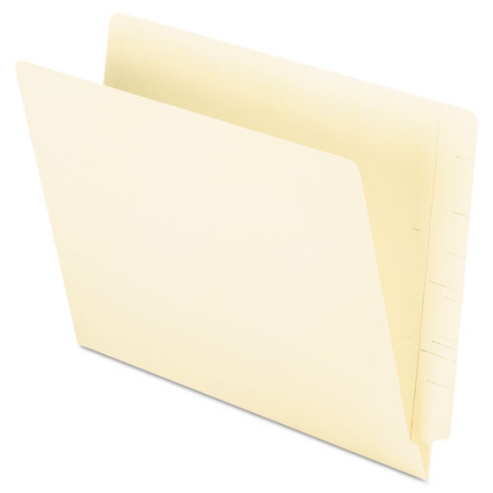 Picture of Manila End Tab Folders, 9.5" High Front, Straight 2-Ply Tabs, Letter Size, Manila, 100/Box