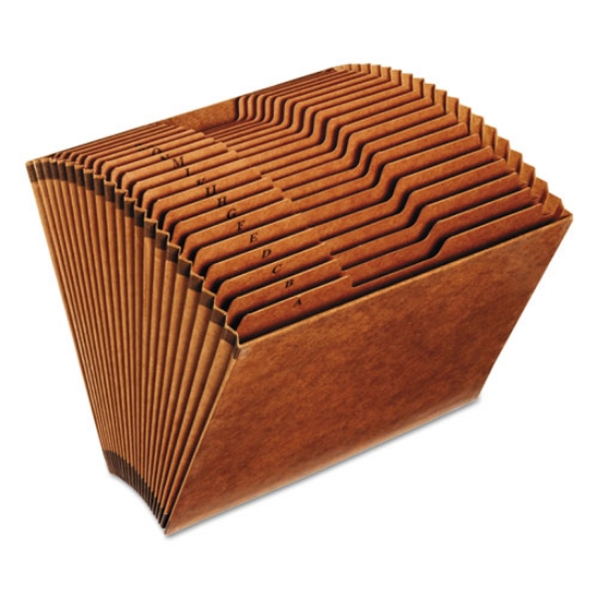 Picture of Heavy-Duty Open-Top Expanding Stadium File, 21 Sections, 1/3-Cut Tabs, Letter Size, Redrope