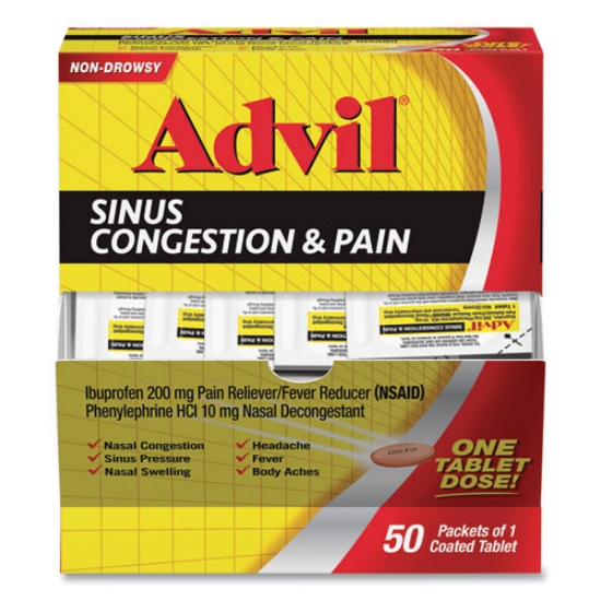 Picture of Sinus Congestion And Pain Relief, 50/box