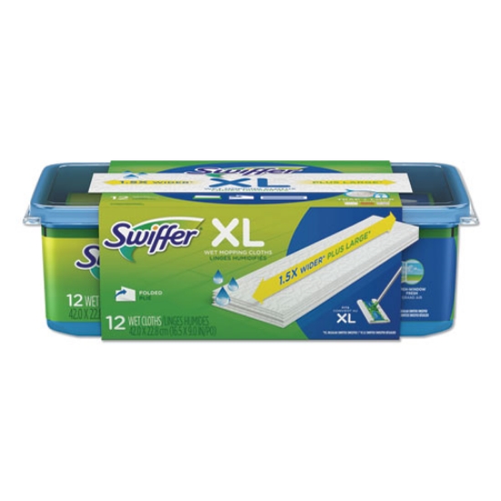 Picture of Max/XL Wet Refill Cloths, 16.5 x 9, White, 12/Tub, 6 Tubs/Carton