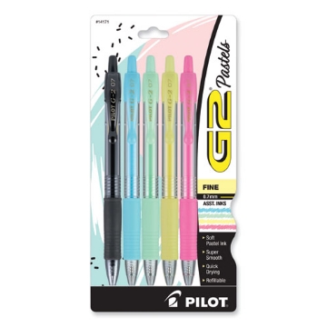 Picture of G2 Pastel Gel Pen, Retractable, Fine 0.7 Mm, Assorted Pastel Ink And Barrel Colors, 5/pack