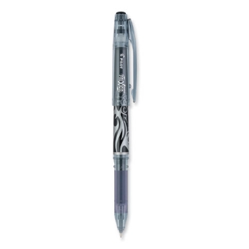 Picture of FriXion Point Erasable Gel Pen, Stick, Extra-Fine 0.5 mm, Black Ink, Black/Silver/Smoke Barrel