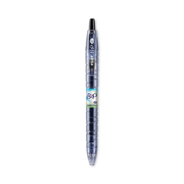 Picture of B2p Bottle-2-Pen Recycled Gel Pen, Retractable, Fine 0.7 Mm, Black Ink, Translucent Blue Barrel