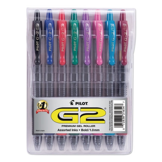 Picture of G2 Premium Gel Pen Convenience Pack, Retractable, Bold 1 Mm, Assorted Ink And Barrel Colors, 8/pack