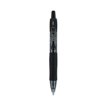 Picture of G2 Mini Gel Pen, Retractable, Fine 0.7 mm, Black Ink, Smoke/Black Barrel, 4/Pack