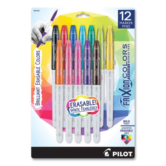 Picture of FriXion Colors Erasable Porous Point Pen, Stick, Bold 2.5 mm, 12 Assorted Ink and Barrel Colors, 12/Pack