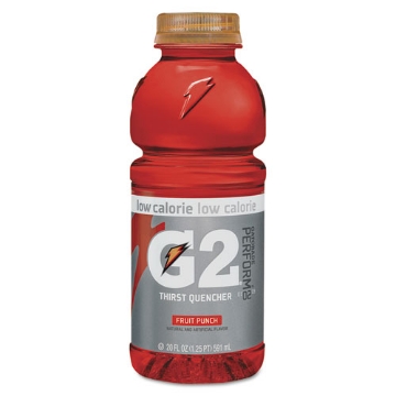 Picture of G2 Perform 02 Low-Calorie Thirst Quencher, Fruit Punch, 20 Oz Bottle, 24/carton
