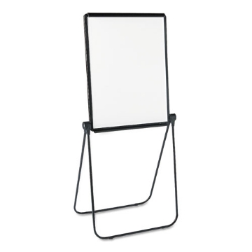 Picture of Ultima Presentation Easel, 27 x 34, White Surface, Black Metal Frame