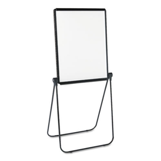 Picture of Ultima Presentation Easel, 27 x 34, White Surface, Black Metal Frame
