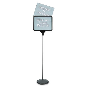 Picture of Sign(ware) Pedestal Sign, 14 X 11, Assorted Signage, Black Frame