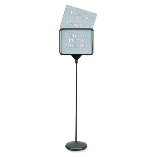Picture of Sign(ware) Pedestal Sign, 14 X 11, Assorted Signage, Black Frame