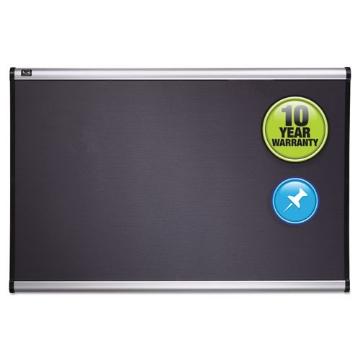 Picture of Prestige Bulletin Board, Diamond Mesh Fabric, 72 x 48, Gray Surface, Silver Aluminum Frame