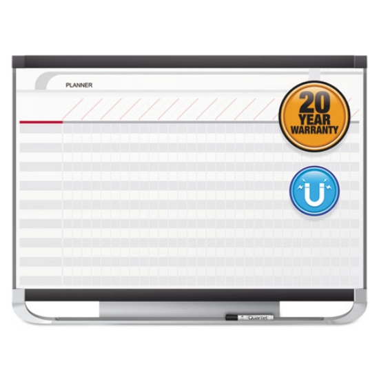Picture of Prestige 2 Magnetic Total Erase Project Planner, 36 x 24, White Surface, Graphite Fiberboard/Plastic Frame