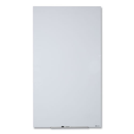 Picture of Invisamount Vertical Magnetic Glass Dry-Erase Boards, 28 X 50, White Surface